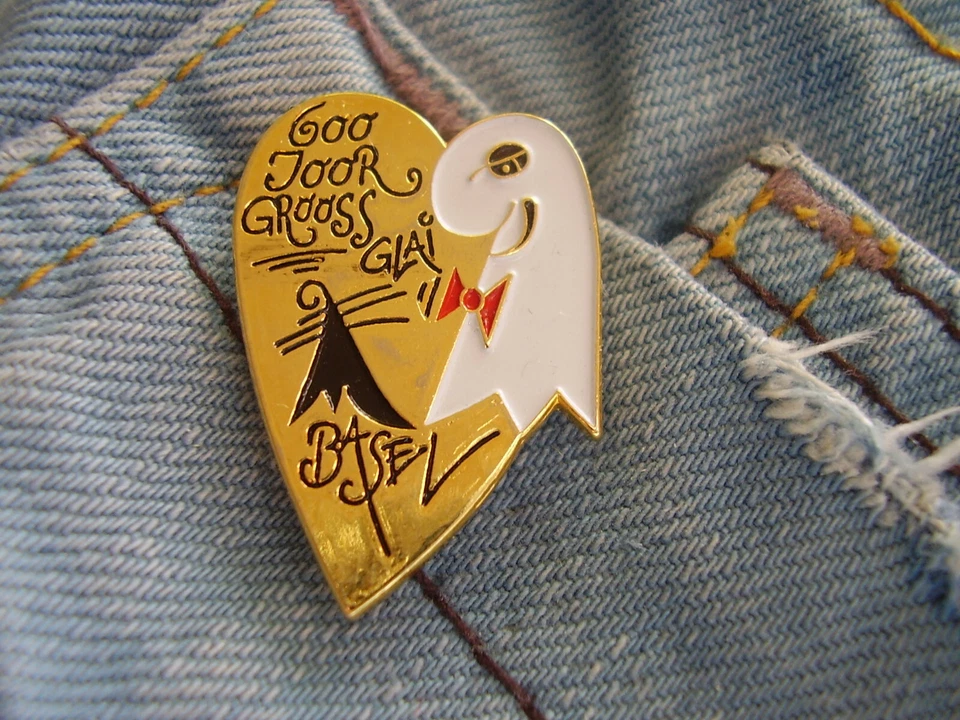 Pin Basel Joor Glai und Groossbasel Fasching Faßnacht Karneval Schweiz Suisse - Bild 1 von 1