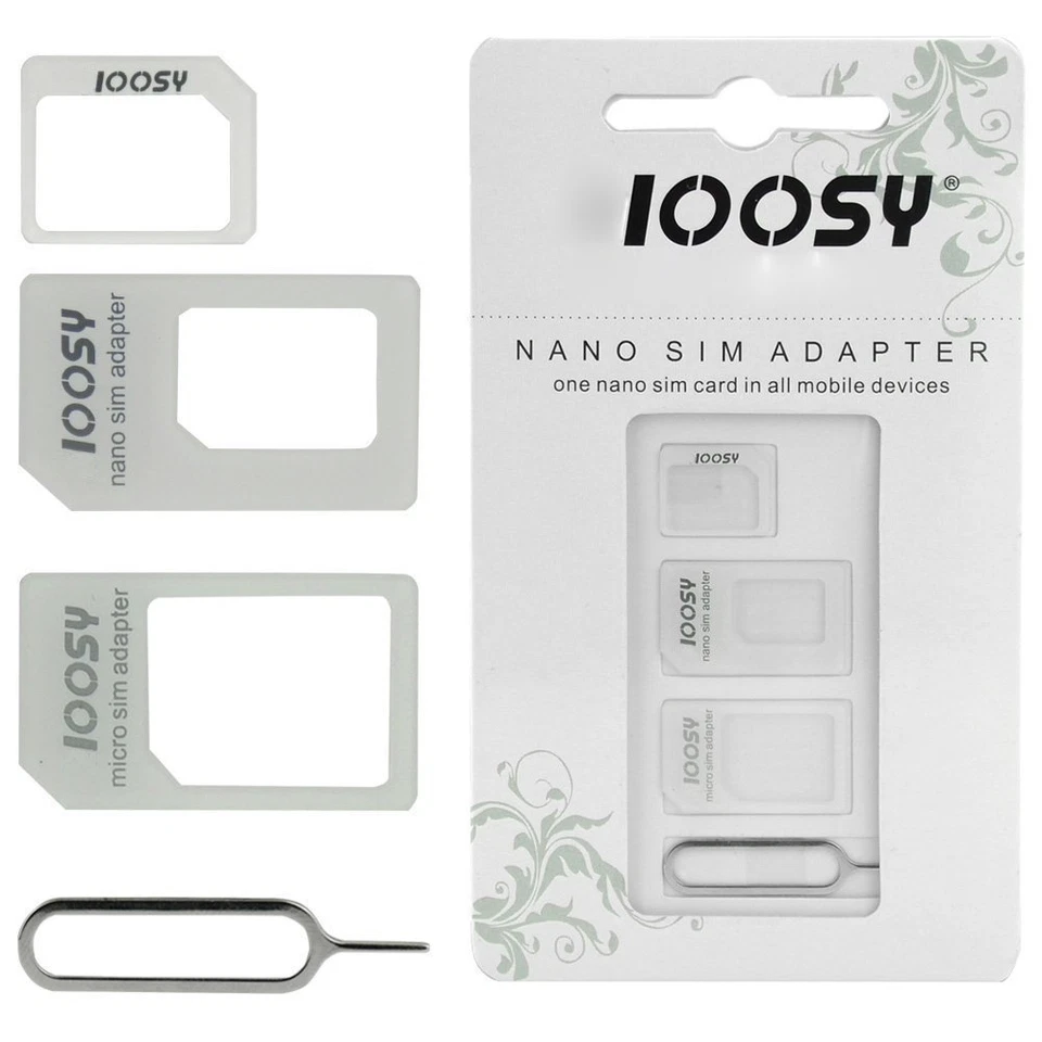 NOOSY Nano Standard Micro SIM Card Adapter Converter For Mobile Phone - Image 1 of 1