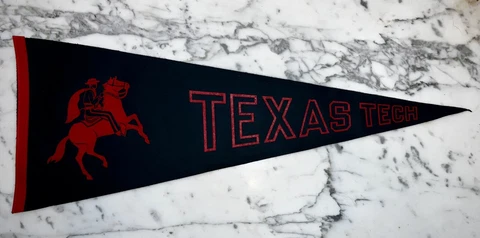 1950'S TEXAS TECH TEAM FOOTBALL PENNANT Cover