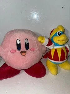 Lote de 2 Peluche Kirby Original Japonés Plus King Dedede Nintendo Usado - Imagen 1 de 7