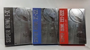 Lot of 3 Super Bowl Collector's Sets Super Bowl I-XXX 15-DVDs Total - Picture 1 of 3