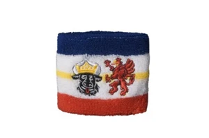 Schweißband Fahne Flagge Deutschland Mecklenburg-Vorpommern 2er Set - 7x8cm Armb - Picture 1 of 1