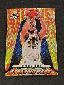 2021-22 Panini Mosaic Basketball Stephen Curry Straight Fire Mosaic Prizm #2 - Picture 1 of 2
