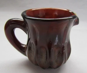 BOYD ART GLASS CREAM PITCHER ( CHOCOLATE) FIRST FIVE YEARS - Picture 1 of 3