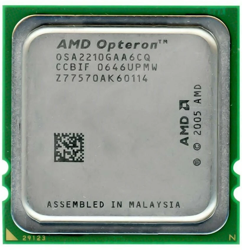 Processore Cpu Amd Opteron 2210 1.8GHZ Osa2210Gaa6Cq Socket 1207 Cache 2x1MB - Immagine 1 di 2