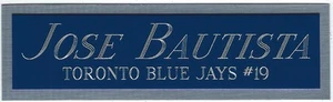 BO BICHETTE BLUE JAYS NAMEPLATE FO AUTOGRAPHED Signed Baseball Display cube CASE - Picture 1 of 3