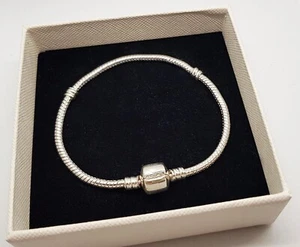 EDLES ARMBAND 925 SILBER Charm Murano Sicherheitskette Anhänger Pandora ZIRKONIA - Bild 1 von 3