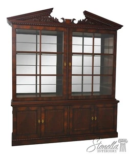 64116EC: HENREDON Large Mahogany Sliding Glass Door Breakfront - Picture 1 of 20