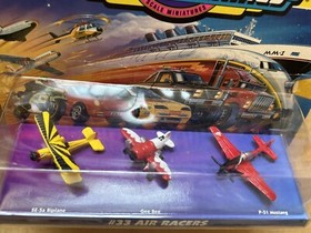 1995 Sealed Micro Machines #33 Air Racers Set, P-51 Mustang, Biplane, #75030