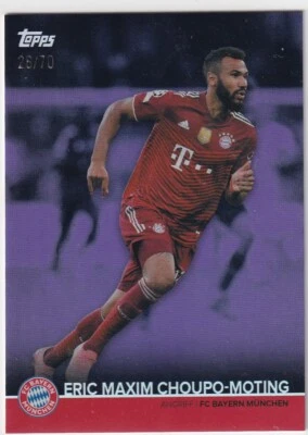 Topps Bayern Munich Team Set 2022 Eric Maxim Choupo-Moting 28/170 Lila Parallel - Image 1 of 2