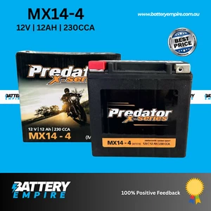 MERCEDES BENZ SECONDARY BACKUP AUXILIARY 2115410001 AUX14 AGM BATTERY MX14-4 - Picture 1 of 2