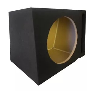 Hatchback 10” Ported Subwoofer Box Enclosure For Car Audio -Black - Picture 1 of 5