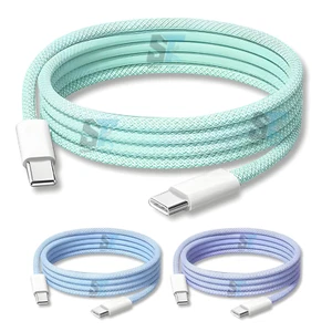 USB C to USB C Cable for iPhone 16/15 Pro Plus Pro Max C to C Fast Charging Lead - Picture 1 of 36