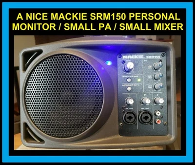 A Nice Mackie SRM-150 Personal Monitor & Three Channel Small PA / Mixer - Image 1 of 4