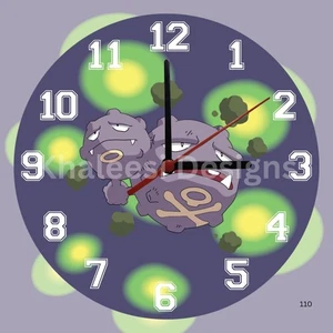 Exclusive Pokémon #110 Weezing First Gen Wall Clock - Picture 1 of 9