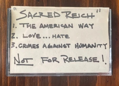 Sacred Reich - The American Way - 3 song Promo Advanced Cassette - Enigma - Rare - Image 1 of 4