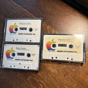 3 × Apple Computer Inc Cassette Tapes, Apple II 1979 Brian’s Theme Demosoft - Afbeelding 1 van 9