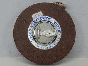 CINTA DE ACERO VINTAGE CRAFTSMAN 100 FT 39002 HECHA EN EE. UU. ¡Limpia!! - Imagen 1 de 8