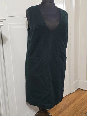 Vestido Jersey De Colección Años 90 Sag Harbor Mezcla Lana Verde Oscuro Para Mujer Plus 16 Foto 1 de 4