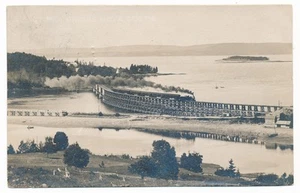 Digby Nova Scotia D.A.R. Bear River Bridge Flying Bluenose Train Photo NS RPPC - Bild 1 von 2