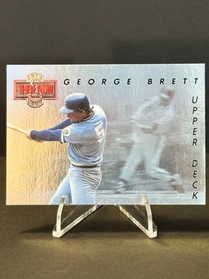 1993 Upper Deck Then And Now #TN2 George Brett Kansas City Royals Foto 1 de 2
