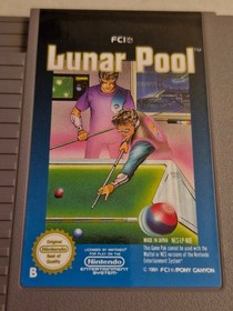 Nintendo NES Spiel Lunar Pool Billiard   Funktion getestet