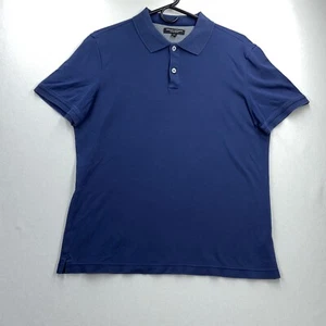 Banana Republic Luxury Touch Shirt Herren M Blau Performance Stretch Henley Polo - Bild 1 von 5
