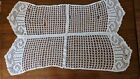 Vintage White Crocheted Table Runner/dresser Scarf Doily 20” X 36”