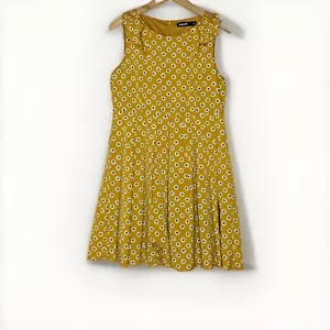 Dangerfield Daisy Dress Women's Yellow & White Floral Size 12 Medium Boho - Picture 1 of 8