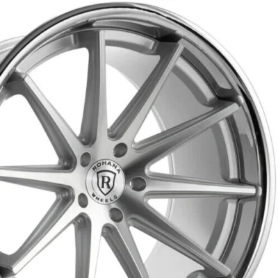 20" ROHANA RFC10 MACHINE SILVER WHEELS FOR LEXUS LS430 LS460 LS500 LS600 - Image 1 of 4