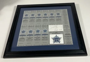 1999 Dallas Cowboys Season Ticket Sheet Signed by Deion Sanders - Picture 1 of 7