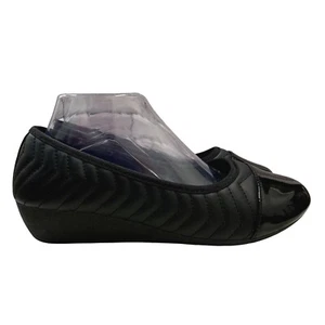 Chinese Laundry Shoes Womens 9 W Bail 169W Black Short Wedge Comfort Slip On - Picture 1 of 12