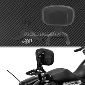 Multi-Purpose Black Driver & Passenger Backrest Fit For Harley Steet Bob 18-20 - Foto 1 di 12