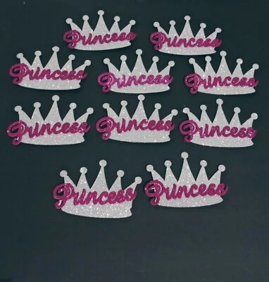 10 Baby Shower Princess Silver Crowns Foam Party Decorations 4 In. Girl Favors - Image 1 of 3