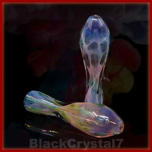 3 in Handmade Gold Fumed Metallic Tobacco Smoking Bowl Glass Pipes - US Seller - Picture 1 of 7