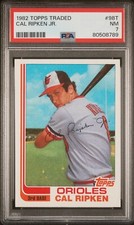 1982 Topps Traded Cal Ripken Jr #98T PSA 7 NM Rookie Card Baltimore Orioles 