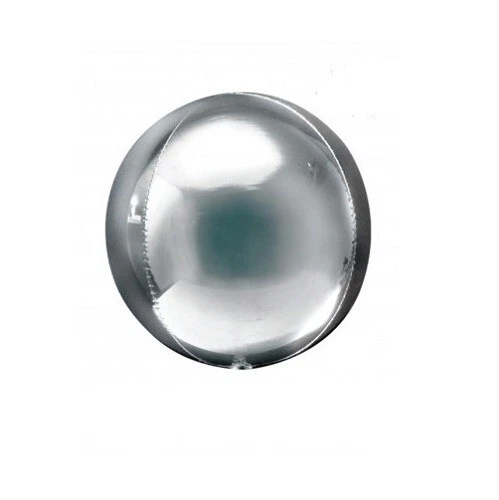 PALLONE MYLAR SFERA ARGENTO ROTONDO A SPECCHIO 81 CM - Immagine 1 di 1