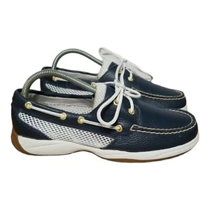 Zapatos de barco Sperry azul blanco malla intrepid 2 ojos 9779349 para mujer talla 6,5 M - Imagen 1 de 11
