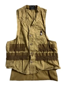 Vintage American Field Canvas Hunting Vest Mens S Bird Fowl Shotgun 40s 50s EUC - Picture 1 of 13