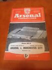 Arsenal v Manchester City football programme 2/11/57