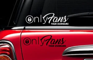 ONLY FANS custom username Decal Vinyl Car Window Sticker ANY SIZE - Picture 1 of 1
