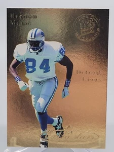 1995 FLEER ULTRA HERMAN MOORE EXTRA STARS GOLD MEDALLION FOOTBALL CARD LIONS NFL - Picture 1 of 2