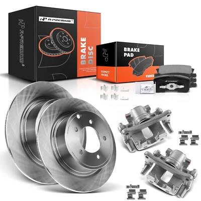 Rotor de disco trasero y pastillas de freno + pinza de freno para Chrysler Sebring Jeep Patriot Foto 1 de 4