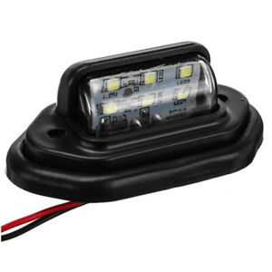 2x LED Rear Trunk Bumper License Plate Light Lamp For Car Boat Truck Trailer SUV