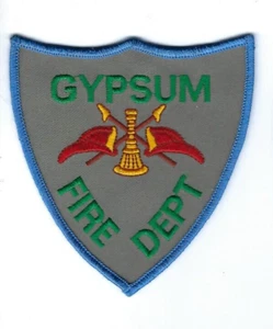 Gypsum (Eagle County) CO Colorado Fire Dept. patch - NEW! *Clothback* - Picture 1 of 1
