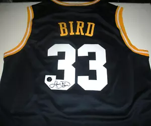 JERSEY FIRMADO LARRY BIRD BOSTON CELTICS, VALLEY HIGH SCHOOL BIRD HOLOGRAMA/CERTIFICADO DE AUTENTICIDAD - Imagen 1 de 2