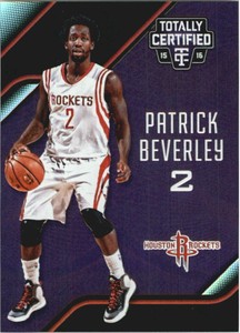 2015-16 Totally Certified Mirror Purple Basketball Card #45 Patrick Beverley /50