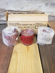 3PK The Body Shop Cranberry Single Wick Jar Candles - Picture 1 of 1