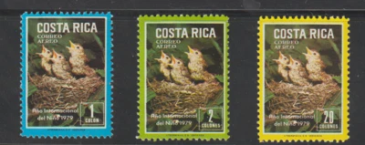 Costa Rica Stamps C747 - C749  MNH F- VF Birds International Year the Child - Image 1 of 2