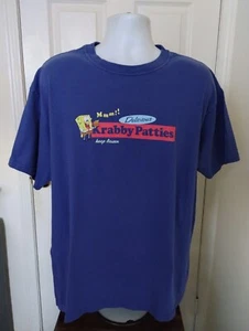 Vintage Spongebob Schwammkopf T-Shirt Herren XL Nickelodeon Krabby Patties Selten!! - Bild 1 von 5